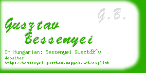 gusztav bessenyei business card